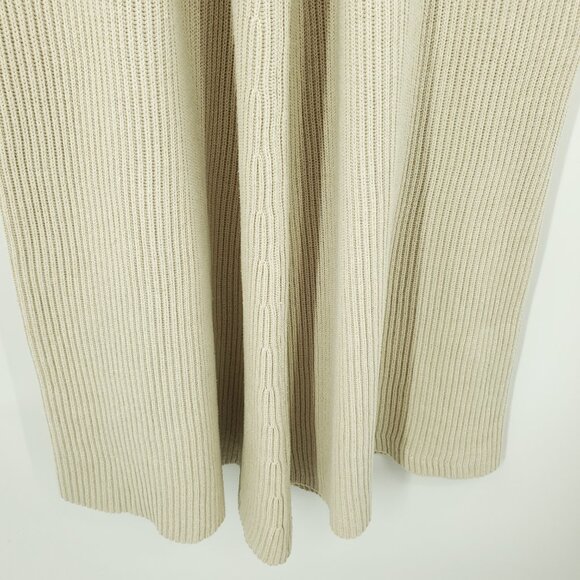 House Of CB Mckenzie Ribbed Wide Leg Utility Trousers M Oatmeal/Khaki/Natural - Picture 15 of 16